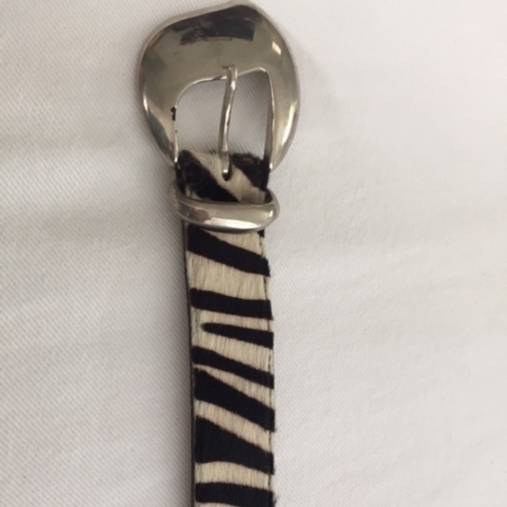 1980's Neiman Marcus RUZA Zebra Fur Cuff Bracelet